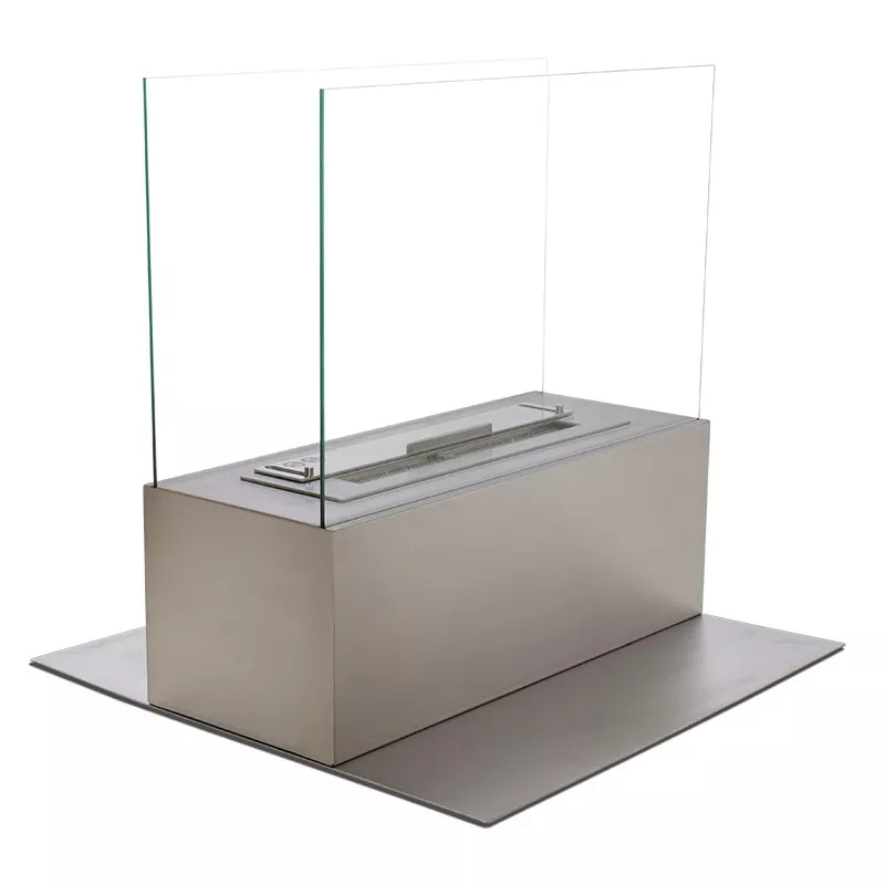 Cheminée bio tout inox Arkus Couleur Inox brossé