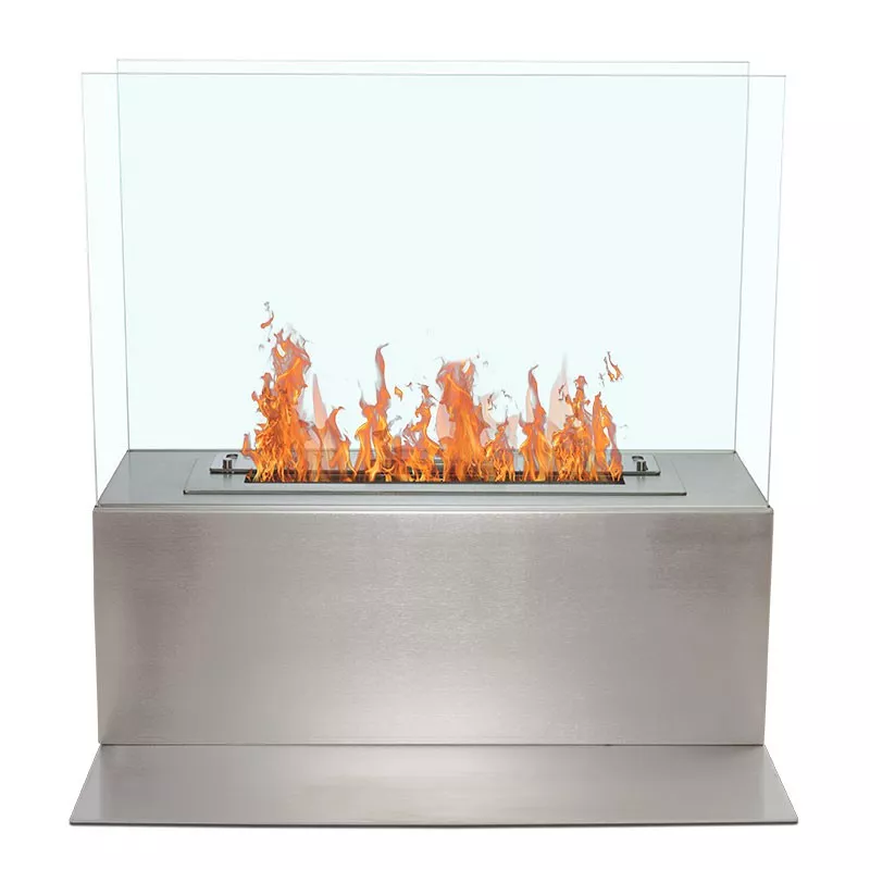 Cheminée bio tout inox Arkus Couleur Inox brossé