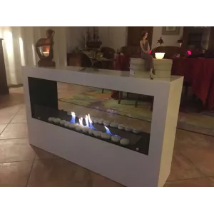Andromède ethanol fireplace in action