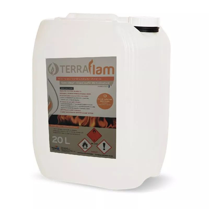 Bio ethanol 96 en bidon de 20 litres. Taille 20 litres
