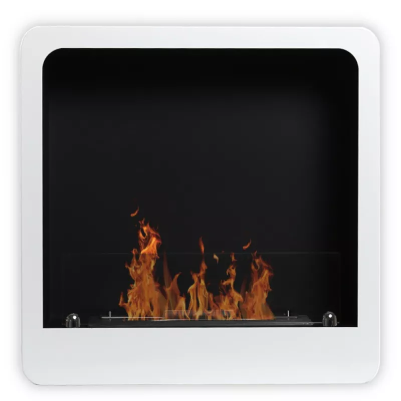 Cheminée Ethanol moderne et design - Arcadia Couleur Blanc Brillant