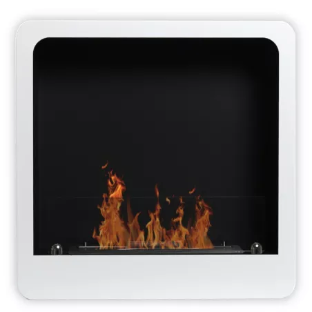 Cheminée Ethanol moderne et design - Arcadia Couleur Blanc Brillant