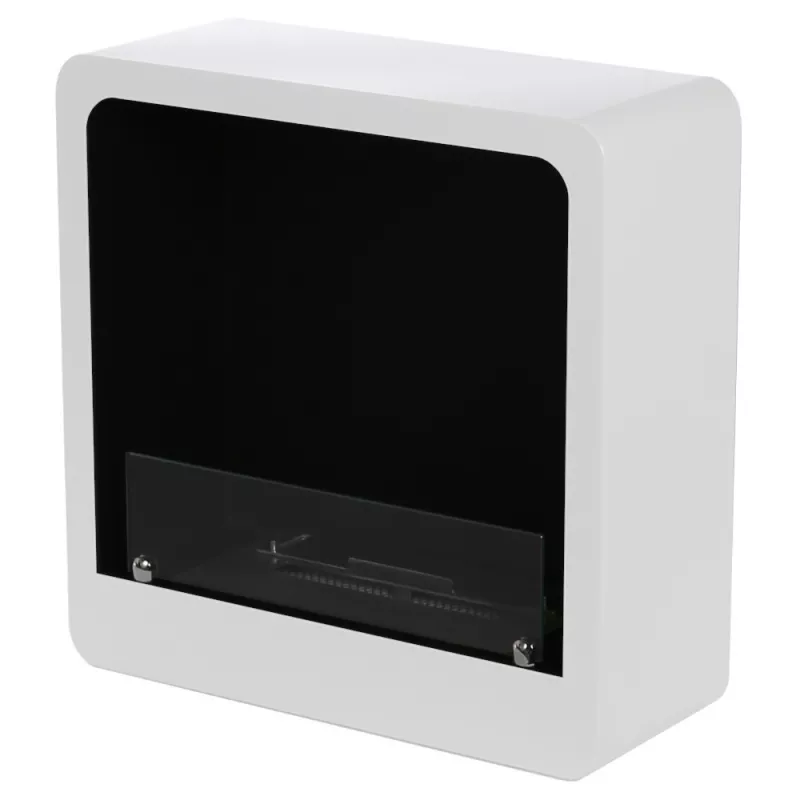 Cheminée Ethanol moderne et design - Arcadia Couleur Blanc Brillant