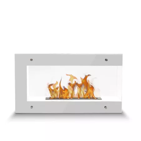 1-burner floor-standing fireplace Torino Grande Colour Brilliant White