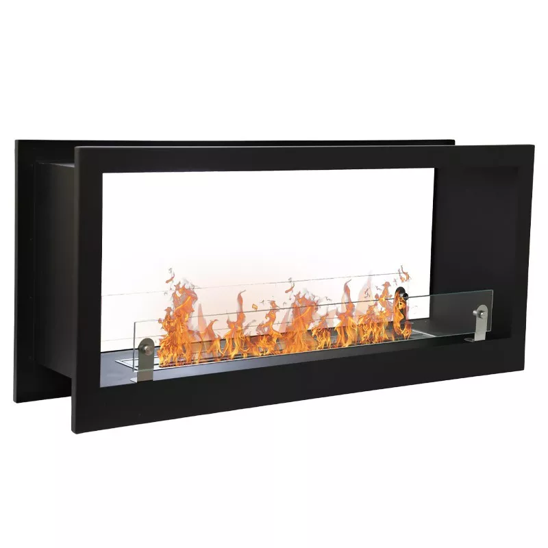 Verra XL Built-In Fireplace Colour Black