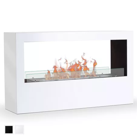 Andromede XXL Organic Freestanding Fireplace, 5.4 kW Colour White