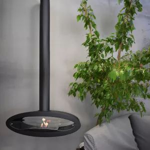 Modica suspended fireplace