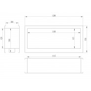 Cheminée encastrable 2 face Verra XL