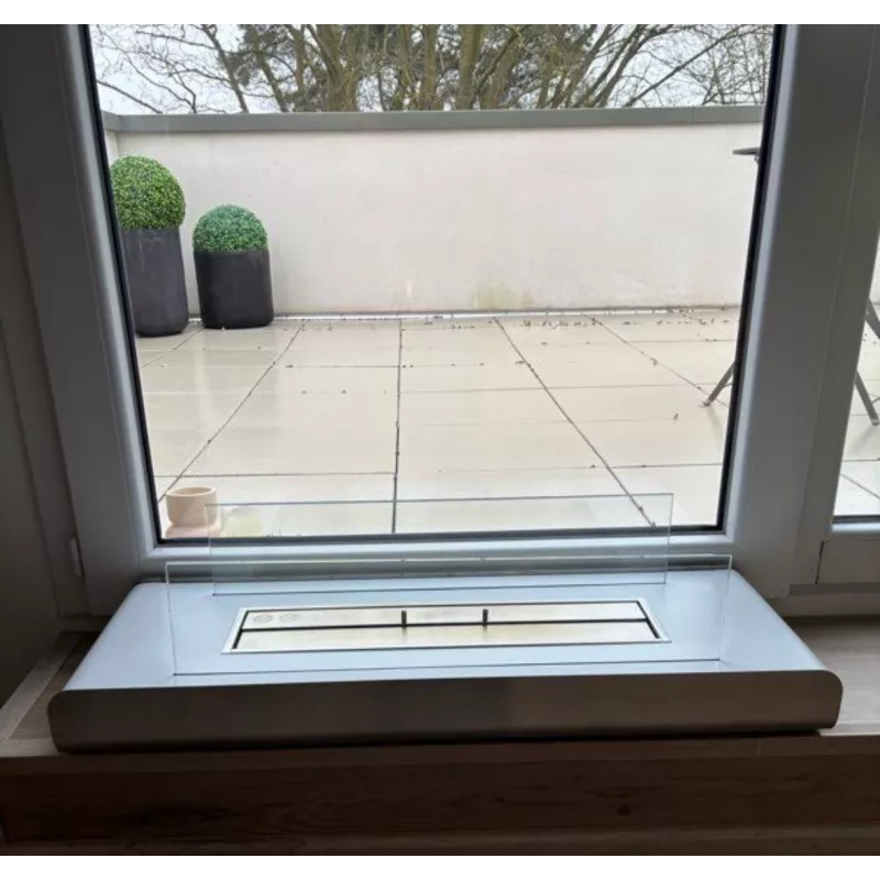 Poêle de sol bio éthanol 6.5 KWH Sand Couleur Noir