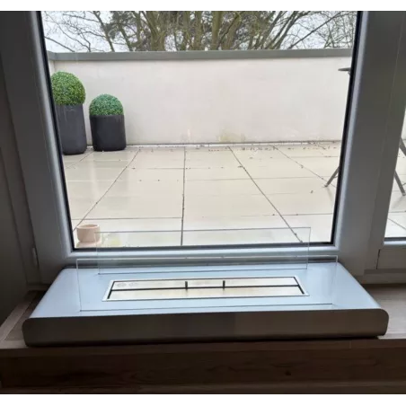 Poêle de sol bio éthanol 6.5 KWH Sand Couleur Noir