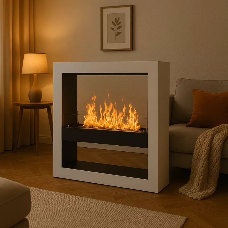 XXL ethanol fireplace Calgari, 80 cm burner