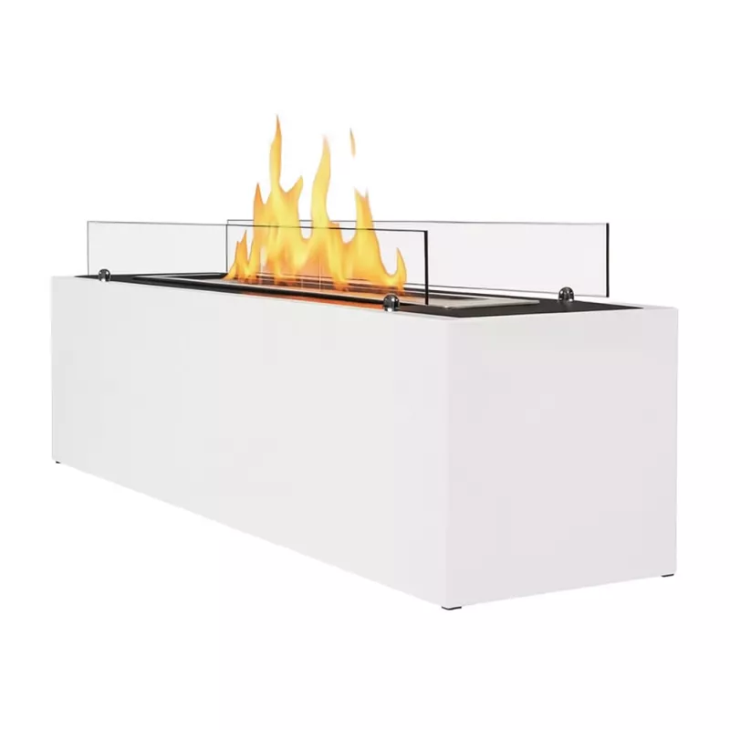 Cheminée bio XXL Capri : 9kW Couleur Blanc