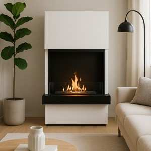 Cheminée éthanol Rimini XXL – 5 kW | Design épuré & haute capacité