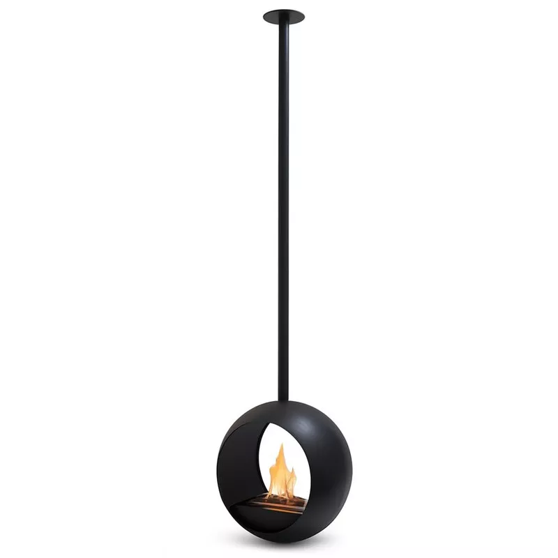 Cheminée éthanol Cento suspendue – Sphère design & chaleur 3000W