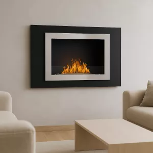 Edimbourg4.5kW organic wall-mounted fireplace