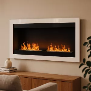 Poêle bio mural XL Sevenfire 4 brûleurs