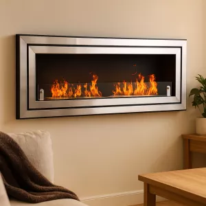 Cheminée murale bioéthanol Ambre XL