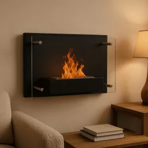 Cheminée éthanol murale 3kW Fireglass