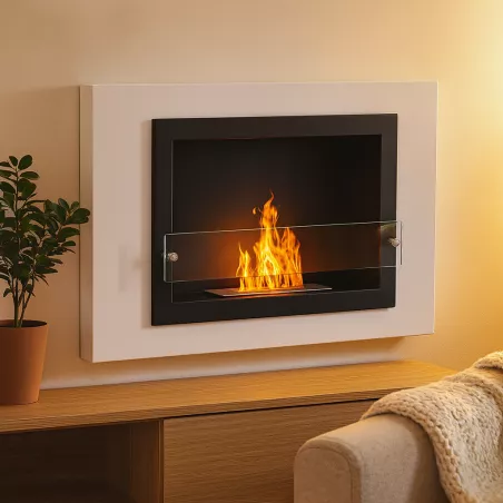 Cheminée discount Oxford 2.7kW Couleur Blanc
