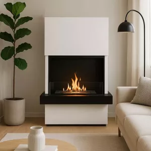 Cheminée éthanol Rimini XXL – 5 kW | Design épuré & haute capacité