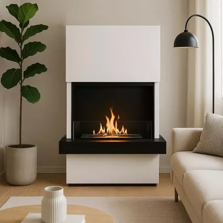 Cheminée éthanol Rimini XXL – 5 kW | Design épuré & haute capacité