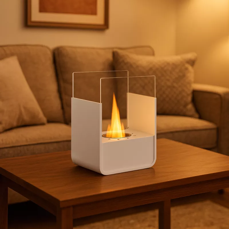 Odeus, micro poêle de table bio noir ou blanc