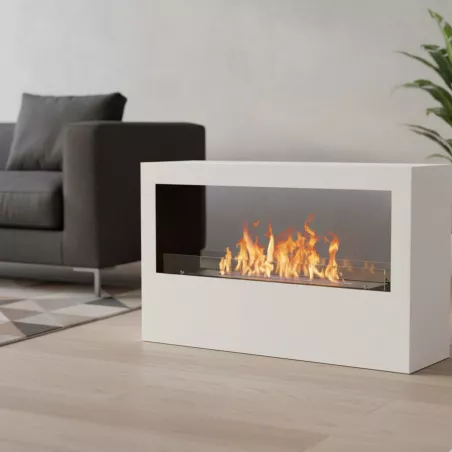 Foyer XXL bio à poser Andromede, 5.4 kW Couleur Blanc