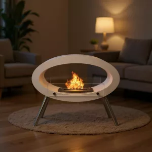 Cheminée éthanol sur pied Ambroise