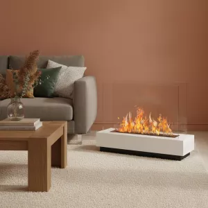 Cheminee ethanol bicolore Clara à 2 bruleurs