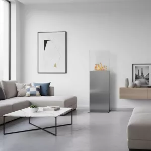 Cheminée éthanol sur pied Tower