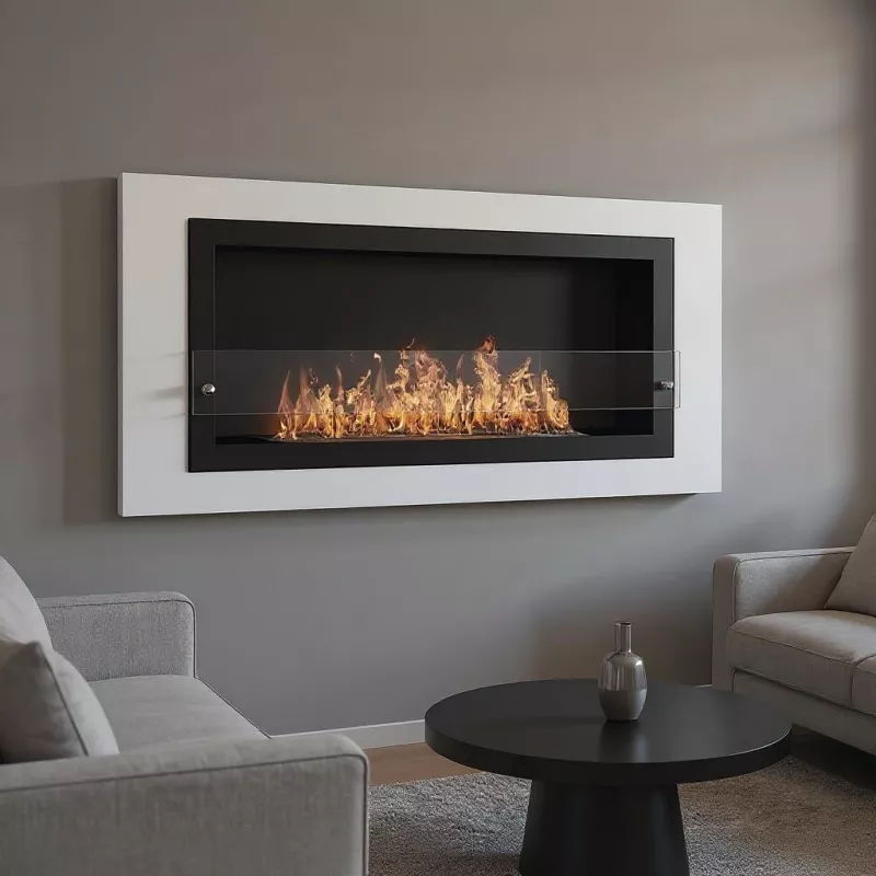 Cheminée éthanol Oxford XL Couleur Blanc