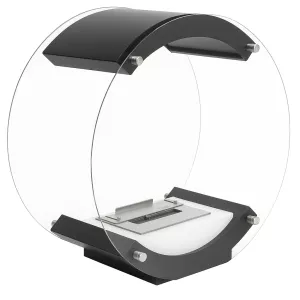 Circle, la cheminée bio-éthanol ronde et noire