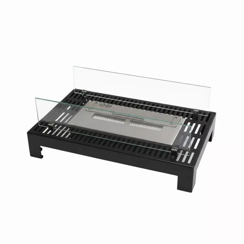 Dublin free-standing ethanol fireplace Colour Black