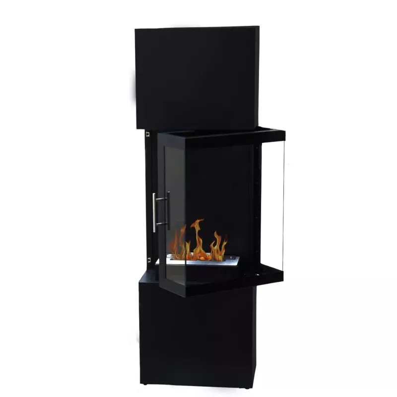 Cheminée éthanol Avellino Ouverture Ouverture vers la droite