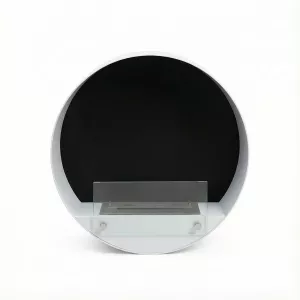 Cheminée bio ronde murale