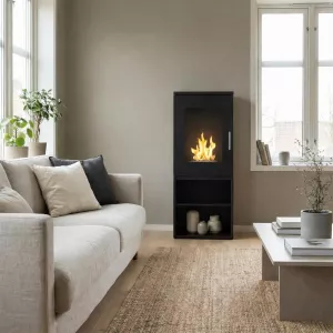 Imitation poêle fonte à éthanol Casoria