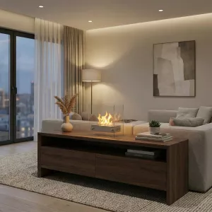 Petite cheminée éthanol métal Oxy