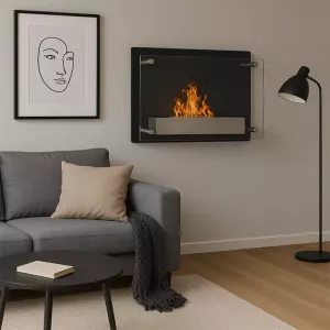 Cheminée murale éthanol Como 2.7 kW