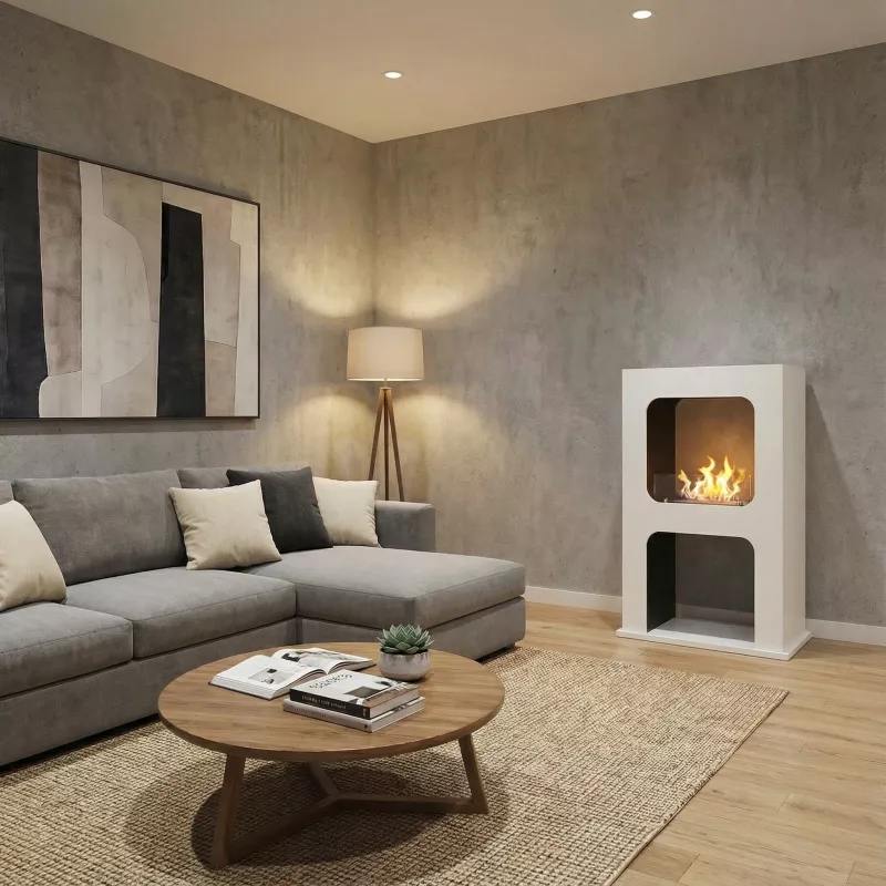 Cheminée sanvito 2.2L Couleur Blanc