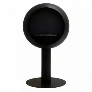 Cheminée éthanol Voltenova – Poêle rond à poser, fermé d'un côté