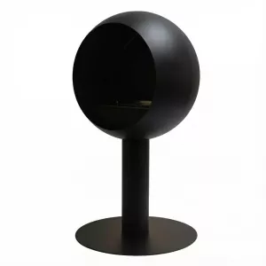 Cheminée éthanol Voltenova – Poêle rond à poser, fermé d'un côté