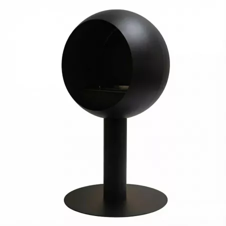 Cheminée éthanol Voltenova – Poêle rond à poser, fermé d'un côté