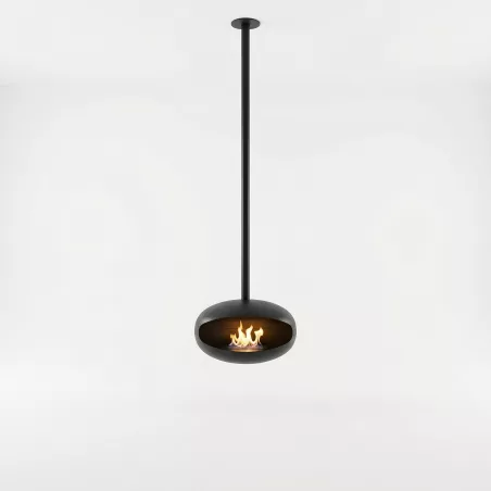 Cheminée éthanol Marbella suspendue – Forme ovoïde Hauteur H. 65 cm - Tube 25 cm