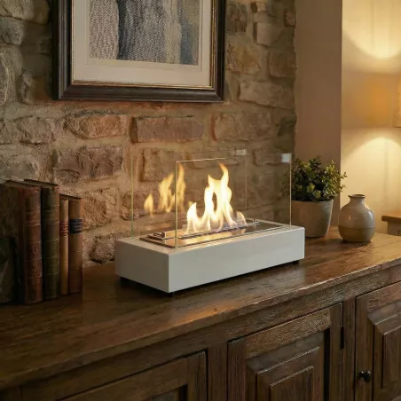 Cheminée de table Kobe, 2kW Couleur Blanc