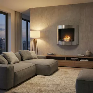 Cheminée murale inox ronde Harminox