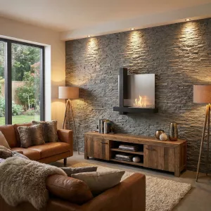 Cheminee d'appoint bio Cross