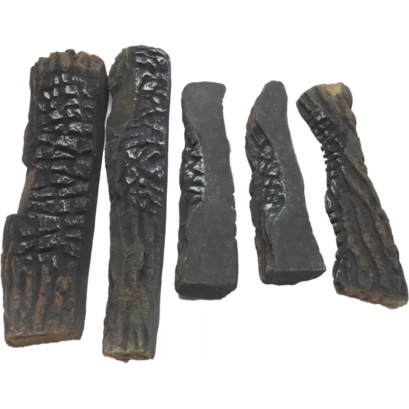 Lot de 5 bûches en céramique