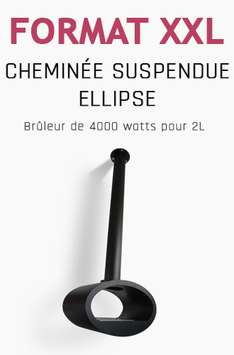 Cheminée suspendue ELLIPSE